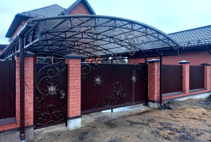 Ворота, навес